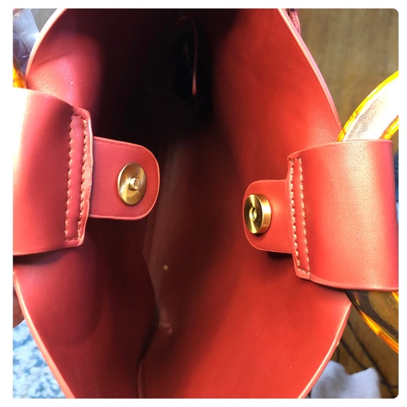 ❌SOLD❌Anthropologie Lucite-Handled Tote Bag - Picture 6 of 6